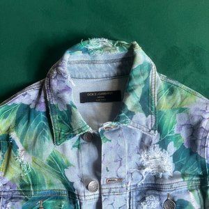 Dolce & Gabbana Floral Jean Jacket